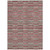 5' X 8' Red Beige And Copper Striped Washable Indoor Outdoor Area Rug