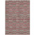 5' X 8' Red Beige And Copper Striped Washable Indoor Outdoor Area Rug