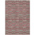 5' X 8' Red Beige And Copper Striped Washable Indoor Outdoor Area Rug