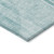 5' X 8' Teal Blue And Aqua Geometric Washable Indoor Outdoor Area Rug