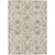 5' X 8' Ivory Brown And Gray Moroccan Washable Indoor Outdoor Area Rug