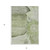 3' X 5' Artichoke Green And Gray Floral Washable Indoor Outdoor Area Rug