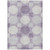 3' X 5' Purple And Ivory Geometric Washable Indoor Outdoor Area Rug Transitional Style - Purple, Ivory Color