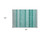 2' X 3' Aqua Striped Washable Indoor Outdoor Area Rug