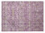 2' X 3' Lavender and Ivory Floral Washable Non Skid Indoor Outdoor Area Rug