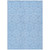 5' X 8' Sky Blue And Black Geometric Washable Indoor Outdoor Area Rug