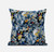 20" Blue Yellow Springtime Suede Throw Pillow