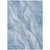 5' X 8' Denim Blue And Sky Blue Abstract Washable Indoor Outdoor Area Rug Transitional Style - Denim Blue, Sky Blue Color