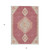 5' X 8' Blush Gray And Beige Oriental Washable Indoor Outdoor Area Rug
