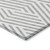 8' Gray And Ivory Geometric Washable Indoor Outdoor Runner Rug