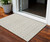 3' X 5' Beige And Ivory Ogee Washable Indoor Outdoor Area Rug