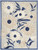 4' X 6' Blue And Grey Floral Stain Resistant Non Skid Area Rug