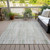 5' X 8' Sage And Ivory Striped Washable Indoor Outdoor Area Rug - Sage, Ivory