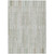 5' X 8' Sage And Ivory Striped Washable Indoor Outdoor Area Rug - Sage, Ivory