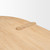 91" Light Brown Wood Oval Dining Table