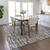 5' X 8' Gray And Charcoal Abstract Washable Indoor Outdoor Area Rug