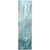 8' Runner Gray and Ivory Abstract Washable Non Skid Indoor Outdoor Runner Rug