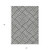 5' X 8' Black And Ivory Geometric Washable Indoor Outdoor Area Rug