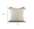 20" X 20" Gray And Off-White 100% Cotton Abstract Zippered Pillow
