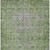 3' X 5' Fern Green Oriental Washable Indoor Outdoor Area Rug