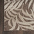 5' X 7' Brown And Ivory Palm Leaf Indoor Outdoor Area Rug