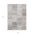 5' X 8' Taupe Patchwork Distressed Washable Indoor Outdoor Area Rug
