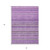 3' X 5' Purple Eggplant And Lilac Striped Washable Indoor Outdoor Area Rug