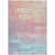 3' X 5' Salmon And Beige Abstract Washable Indoor Outdoor Area Rug