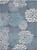 8' X 10' Navy Blue Floral Indoor Outdoor Area Rug