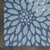 8' X 10' Navy Blue Floral Indoor Outdoor Area Rug