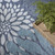 8' X 10' Navy Blue Floral Indoor Outdoor Area Rug