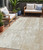 5' X 8' Beige And Ivory Abstract Washable Indoor Outdoor Area Rug Transitional Style - Beige, Ivory Color