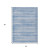 5' X 8' Sky Blue And Ivory Striped Washable Indoor Outdoor Area Rug - Sky Blue, Ivory