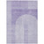 3' X 5' Lavender And Purple Geometric Washable Indoor Outdoor Area Rug - Lavender, Purple