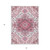 5' X 8' Pink Ivory And Gray Oriental Washable Indoor Outdoor Area Rug
