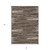 5' X 8' Brown And Ivory Striped Washable Indoor Outdoor Area Rug Transitional Style - Brown, Ivory Color