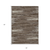 5' X 8' Brown And Ivory Striped Washable Indoor Outdoor Area Rug
