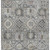 5' X 8' Gray And Copper Floral Medallion Washable Indoor Outdoor Area Rug