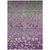 5' X 8' Purple And Gray Floral Washable Indoor Outdoor Area Rug - Purple, Gray