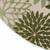 8' Ivory And Green Round Floral Indoor Outdoor Area Rug - Ivory, Green
