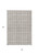 5' X 8' Taupe And Ivory Geometric Washable Indoor Outdoor Area Rug - 880016723885