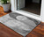 3' X 5' Gray And Charcoal Geometric Washable Indoor Outdoor Area Rug - Gray, Charcoal