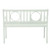 45" White Metal Garden Patio Bench
