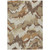 5' X 8' Brown And Beige Abstract Washable Indoor Outdoor Area Rug - 608219100100