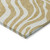 5' X 8' Gold And Ivory Animal Print Washable Indoor Outdoor Area Rug