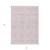 5' X 8' Pink And Ivory Southwestern Washable Indoor Outdoor Area Rug
