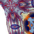 Set of Two 16" X 16" Blue and Purple Blown Seam Floral Indoor Outdoor Throw Pillow Polyester Home Accent