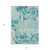 5' X 8' Teal Blue Aqua And Beige Floral Washable Indoor Outdoor Area Rug