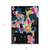 5' X 8' Black Blue And Pink Abstract Washable Indoor Outdoor Area Rug
