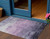 3' X 5' Lavender And Lilac Striped Washable Indoor Outdoor Area Rug